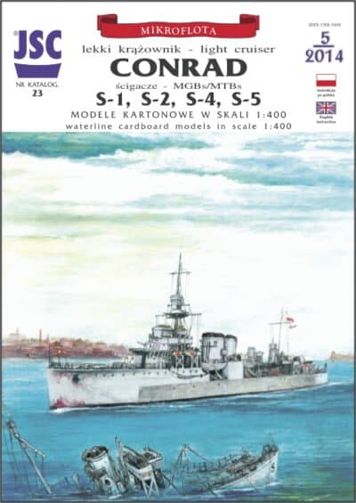 Polish light cruiser CONRAD, MGB/MTBs S1, S2, S4, S5