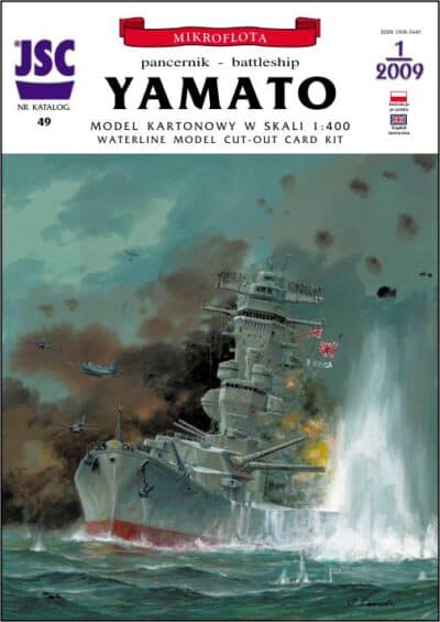 Japanese battleship YAMATO + 4 aircraft