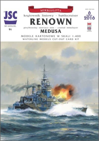 British battlecruiser RENOWN, coastal minelayer MEDUSA