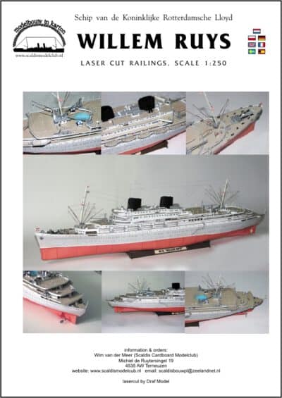 Willem Ruys, relingen 1/250