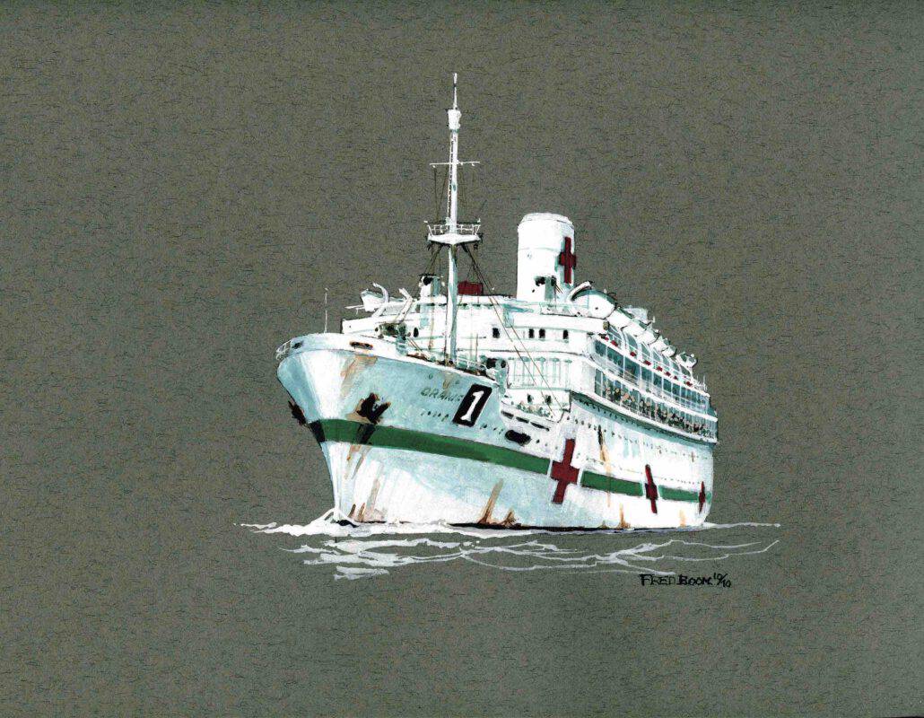 Oranje als Hospitaalschip + korvet Friso 1/250