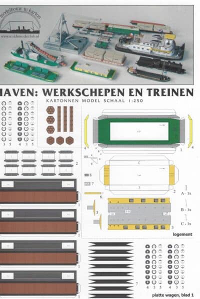 Haven werkschepen en treinen 1:250