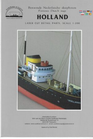 Sleepboot Holland  detailset, 1/200