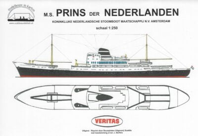m.s Prins der Nederlanden, schaal 1/250
