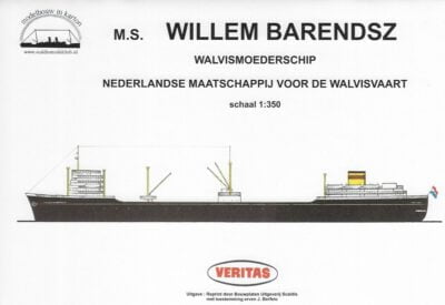 walvismoederschip m.s. Willem Barendsz, schaal 1/350