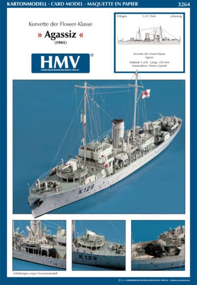 Agassiz Corvette (1941) Flower Klasse 1:250