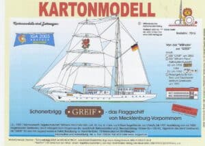Zeilschip tweemaster "Greif" 1:250
