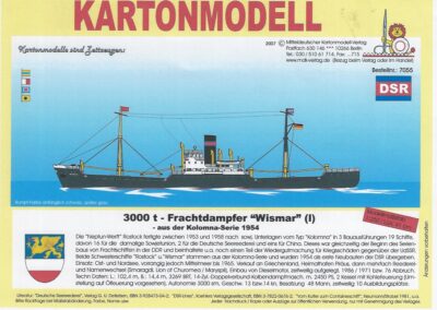 Vracht stoomschip "Wismar" 1:250
