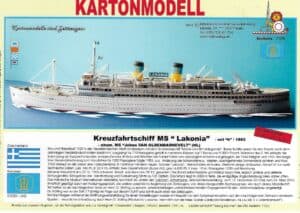 Passagierschip MS "Lakonia" ex. Johan van Oldebarnevelt 1:250