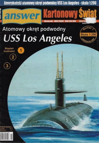 USS Los Angeles Atoom onderzeeër 1:250