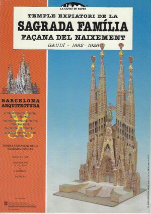 Sagrada Familia Barcelona  Gaudi Schaal 1:500