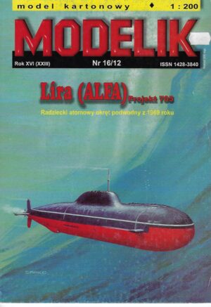 Onderzeeboot Lira Alfa projekt 705 1:200