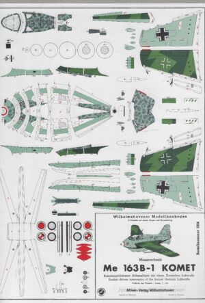 Möwe Me163B-1 KOMET Messerschmitt 1:50