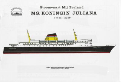 passagierschip Koningin Juliana, schaal 1/250