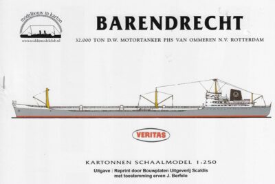 Vrachtschip Barendrecht schaal 1/250