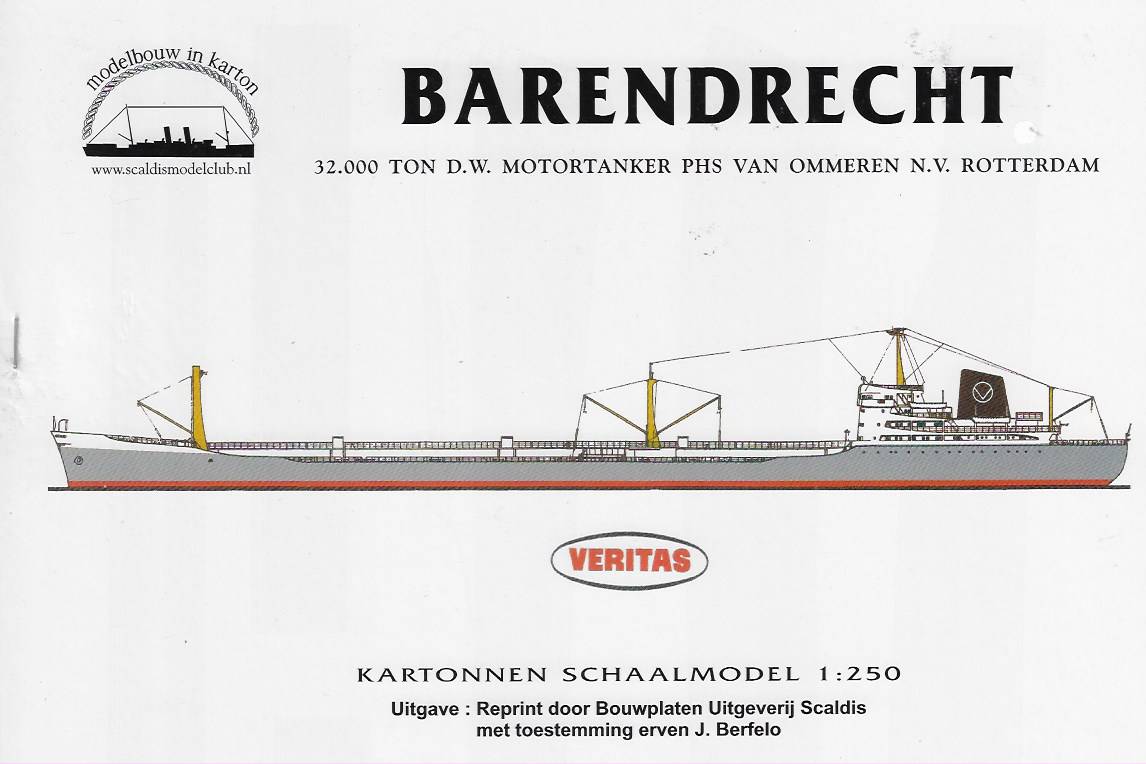 Vrachtschip Barendrecht schaal 1/250