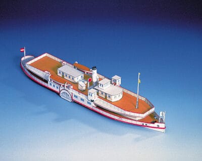 Schepen : Donau raderboot Frans Schubert, schaal 1:200