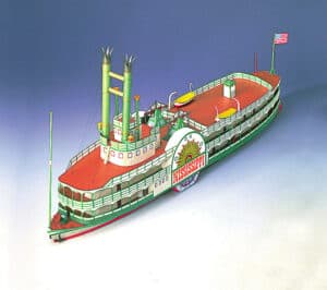 Raderstoomboot Mississippi, schaal 1:100