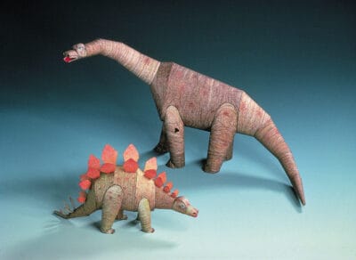 2 Dinosauriers, schaal 1:100
