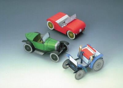 3 oldtimers vintage cars, schaal 1:50