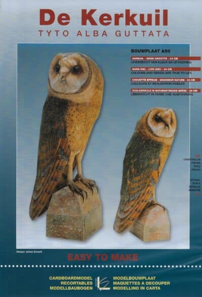 Bouwplaat Leon Schuijt vogel De Kerkuil 1:1