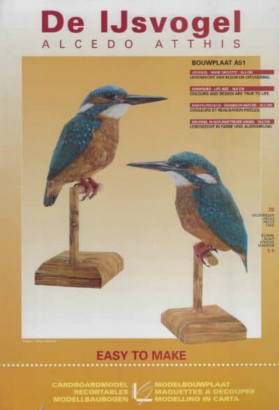 Bouwplaat Leon Schuijt De ijsvogel 1:1