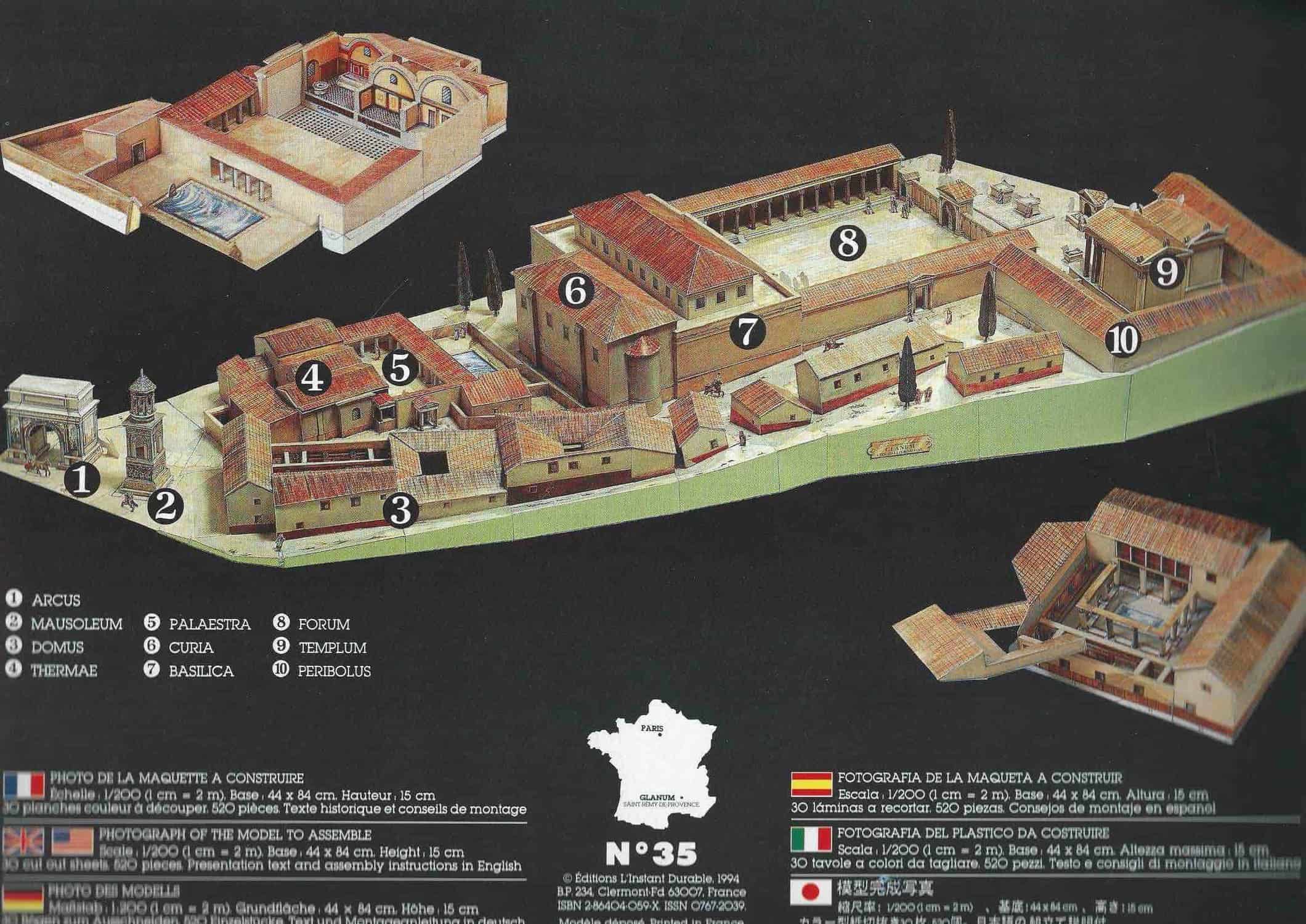 Cite Gallo-Romaine de Glanum (L'instant durable) schaal 1:200 - Afbeelding 2