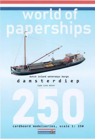 Traditioneel Nederlands binnenvaartschip Damsterdiep 1:250