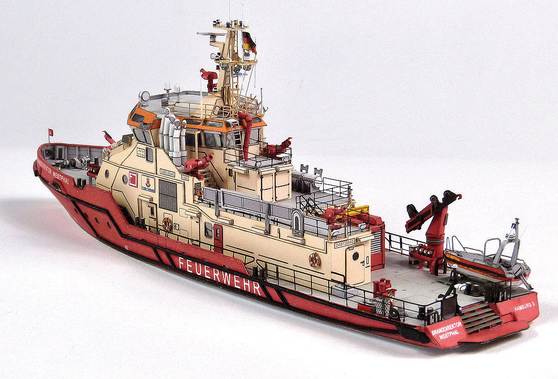 Passat Verlag Branddirektor Westphal blusvaartuig 1:250 - Afbeelding 4
