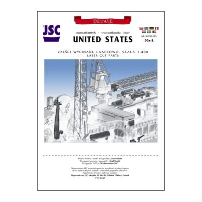 US passenger ship UNITED STATES  DETAIL PARTS 1:400 Laserset